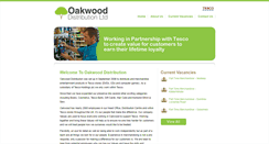 Desktop Screenshot of oakwood-distribution.co.uk