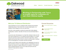 Tablet Screenshot of oakwood-distribution.co.uk
